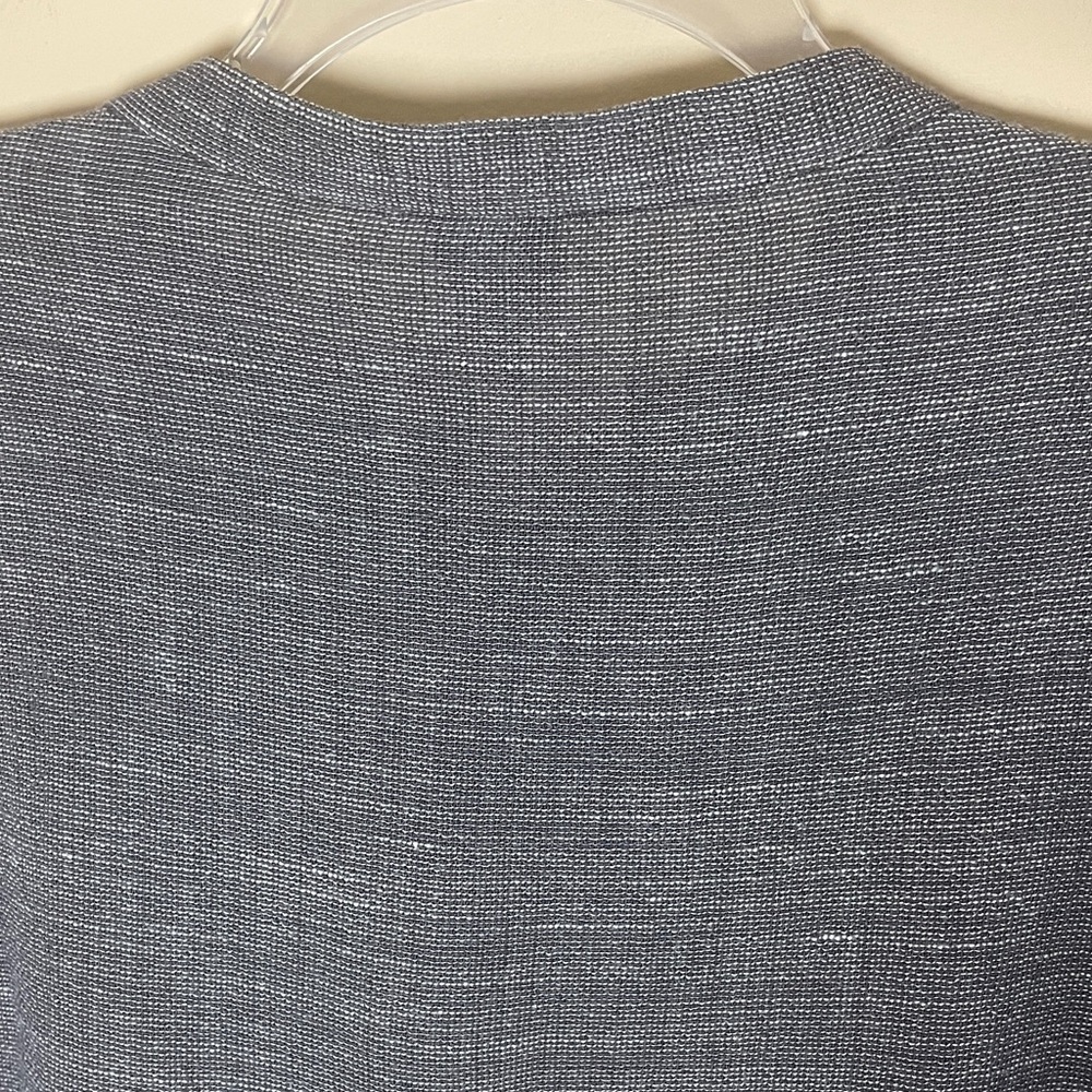 Eileen Fisher Button Front Blouse Medium Linen Blend Business Casual Relaxed Fit - Picture 3 of 10